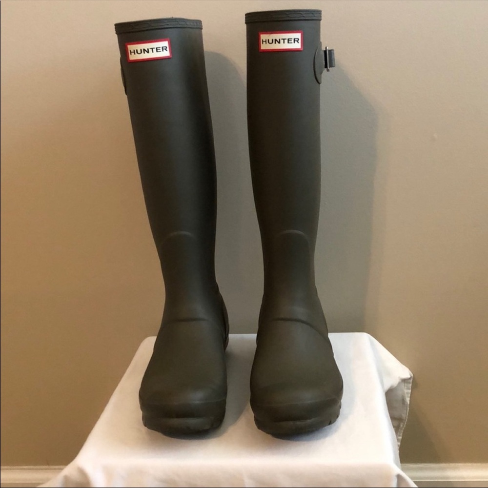 Hunter Rain Boots, Green.